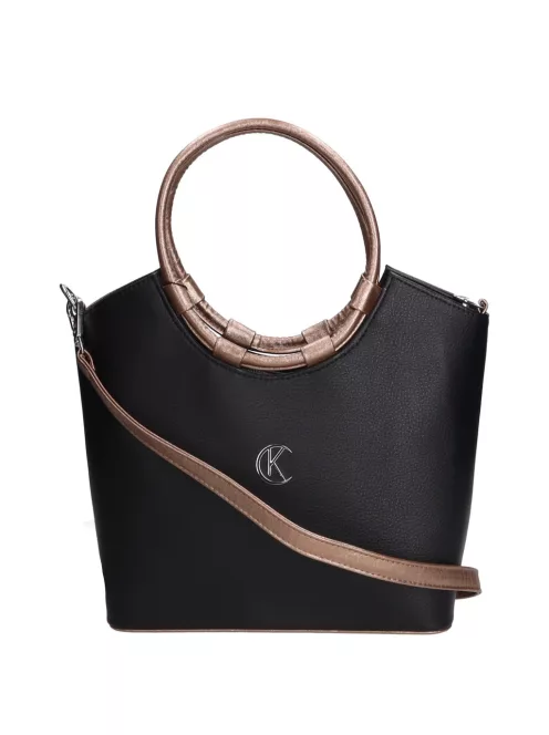 Karen 1722 fekete bronz rostbőr női táska