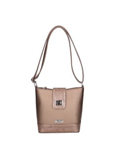 Karen rostbőr táska 9437 bronz virág