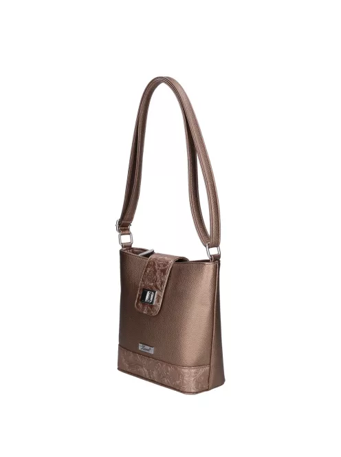 Karen rostbőr táska 9437 bronz virág