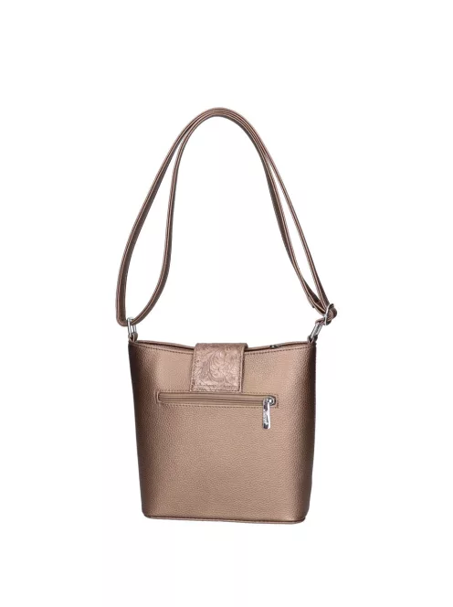Karen rostbőr táska 9437 bronz virág