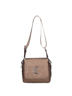 Karen rostbőr táska D 527 bronz virág
