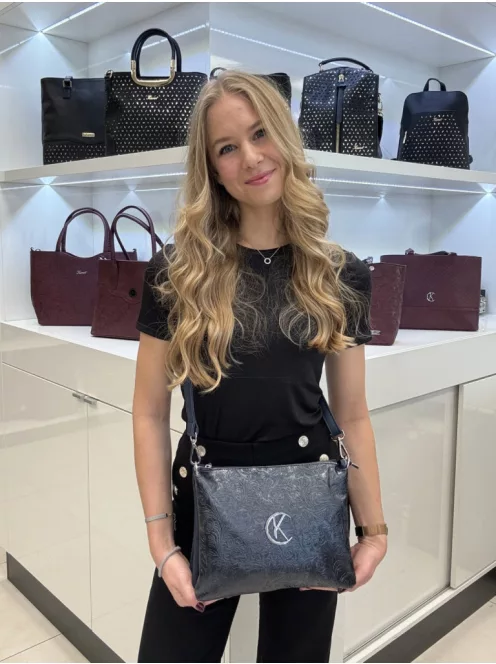 Karen rostbőr táska D 574 kék virág