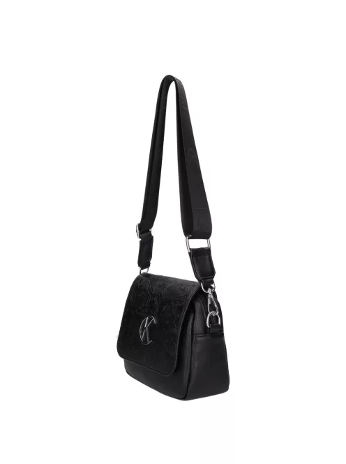 Karen rostbőr táska D 527 fekete új virág