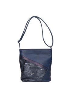 Karen D 540 kék virág rostbőr női oldaltáska