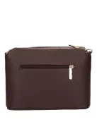 Karen 9358 barna drapp velúr virág rostbőr táska