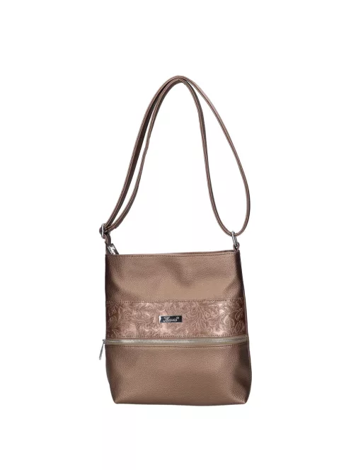 Karen D 649 bis bronz virág rostbőr táska