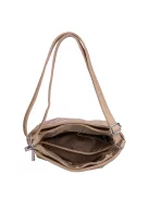 Karen 1607 bézs virág rostbőr táska