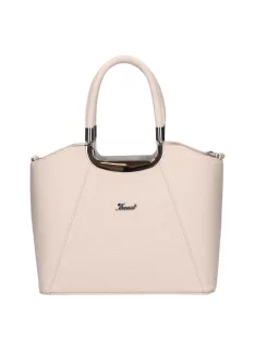 Karen 9251 bis bézs virág új rostbőr táska