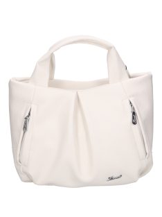 Karen 9512 fehér rostbőr táska