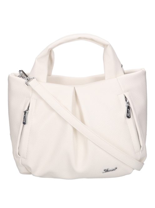 Karen 9512 fehér rostbőr táska