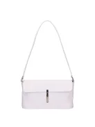 Karen 020 fehér virág rostbőr táska