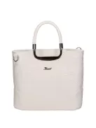 Karen 1491 bis fehér virág rostbőr táska