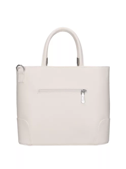 Karen 1491 bis fehér virág rostbőr táska