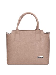 Karen 1721 drapp virág rostbőr táska