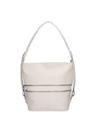 Karen 2452 fehér rostbőr táska