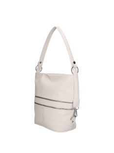 Karen 2452 fehér rostbőr táska