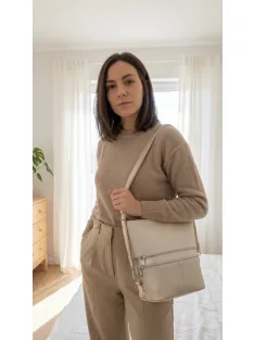 Karen 2452 fehér rostbőr táska