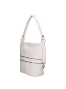 Karen 2452 fehér rostbőr táska