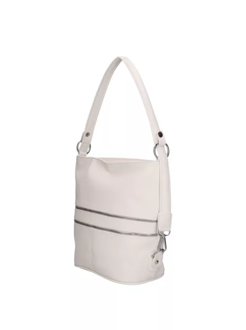 Karen 2452 fehér rostbőr táska