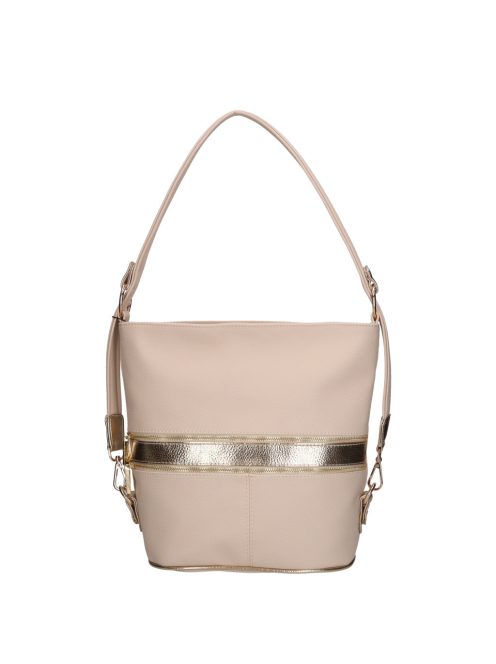 Karen 2452 bézs arany rostbőr táska