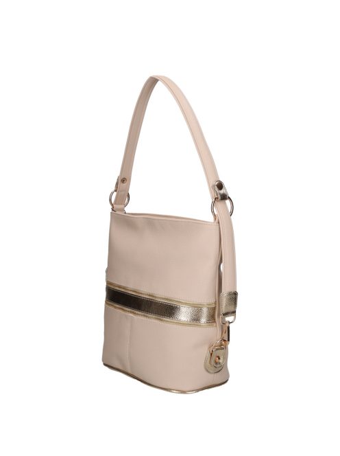 Karen 2452 bézs arany rostbőr táska