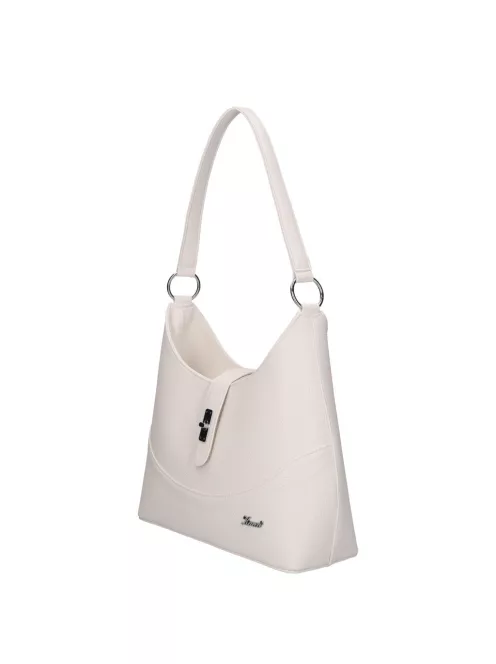Karen D 658 fehér rostbőr táska