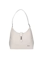 Karen D 658 fehér virág rostbőr táska