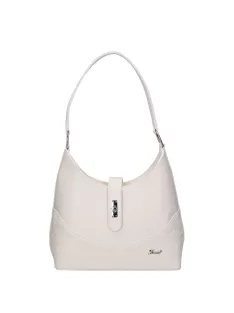 Karen D 658 fehér virág rostbőr táska