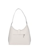 Karen D 658 fehér virág rostbőr táska