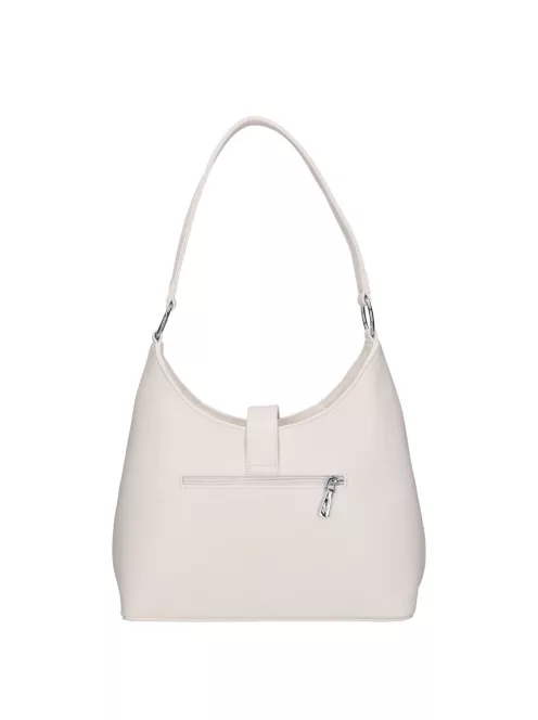 Karen D 658 fehér virág rostbőr táska