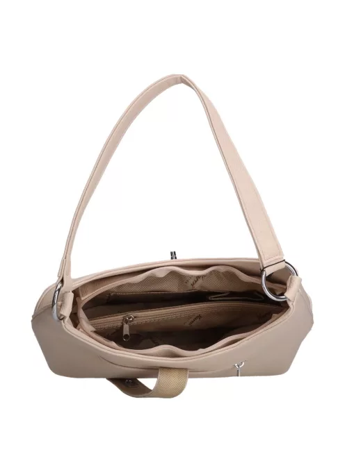 Karen D 658 fehér virág rostbőr táska