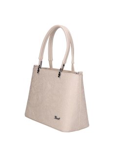 Karen D 687 bézs virág rostbőr táska