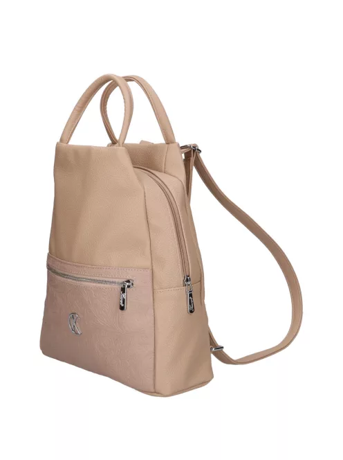 Karen D 694 drapp virág rostbőr táska