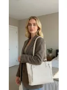 Karen N 087 fehér rostbőr táska