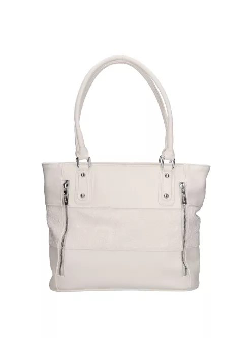 Karen N 087 fehér rostbőr táska