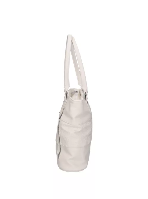Karen N 087 fehér rostbőr táska