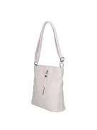 Karen N 157 fehér virág rostbőr táska