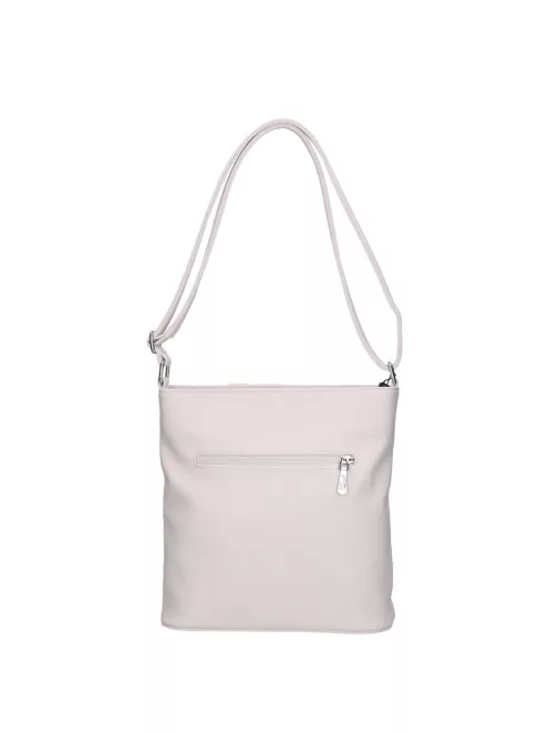 Karen N 157 fehér virág rostbőr táska