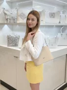 Karen rostbőr táska S 087 pezsgő