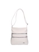 Karen 2447 fehér virág rostbőr táska