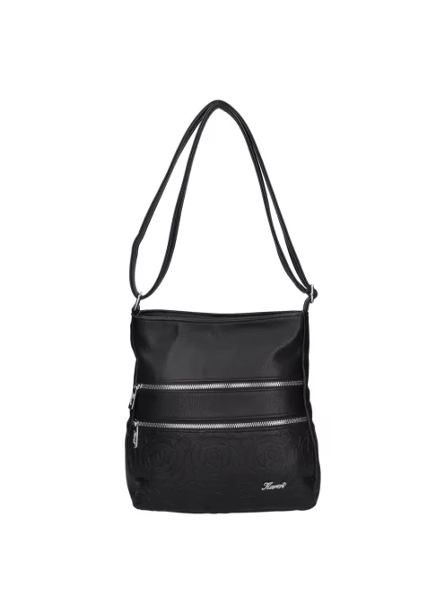 Karen 2447 fekete rostbőr táska