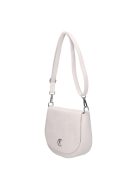 Karen 2497 fehér virág rostbőr táska