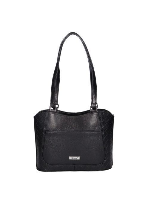 Karen 2527 fekete rostbőr táska