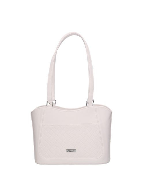 Karen 2527 fehér rostbőr táska