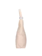 Karen 2528 bézs virág rostbőr táska
