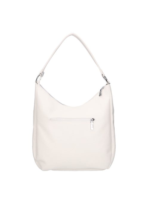 Karen 2533 fehér ezüst rostbőr táska