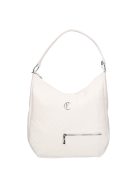 Karen 2533 fehér rostbőr táska
