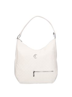 Karen 2533 fehér rostbőr táska