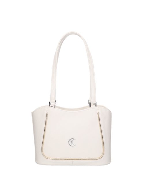 Karen D 699 fehér rostbőr táska