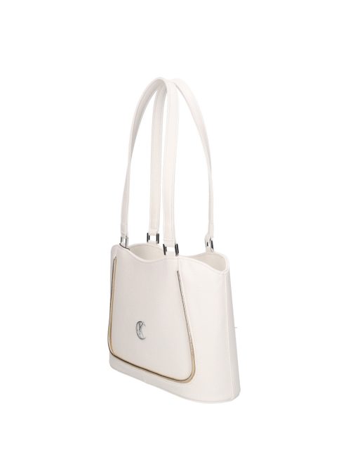 Karen D 699 fehér rostbőr táska